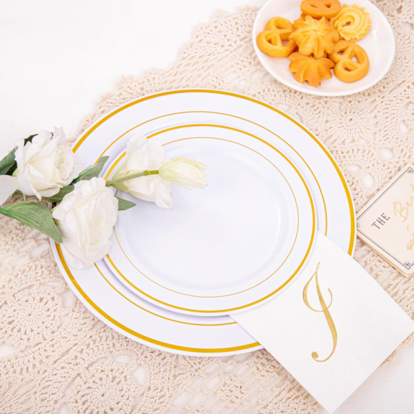 Gold Letter Cocktail Napkins (100 Pieces) — view 14