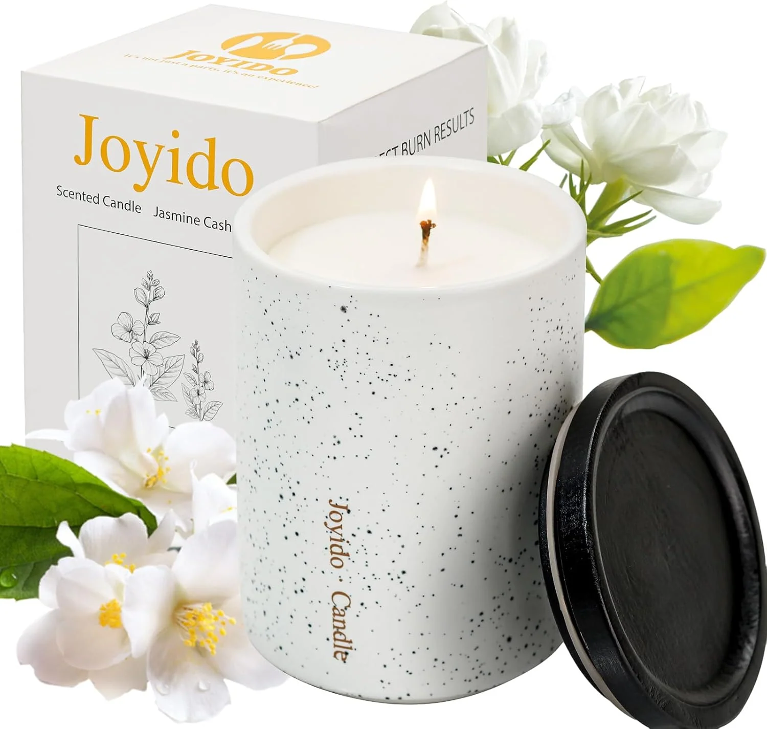 Jasmine Cashmere White 14OZ Scented Candle — view 11