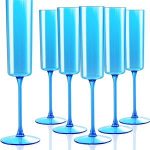Blue YOUBET Champagne Flutes Plastic — view 11