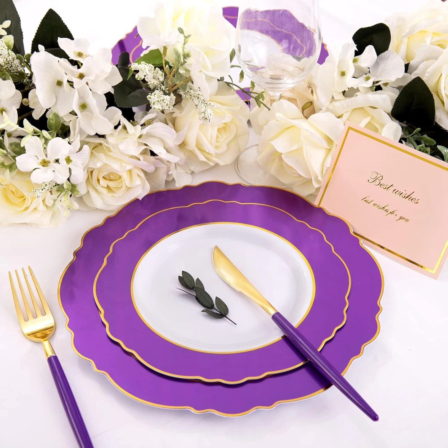 Purple Plates Disposable — view 12