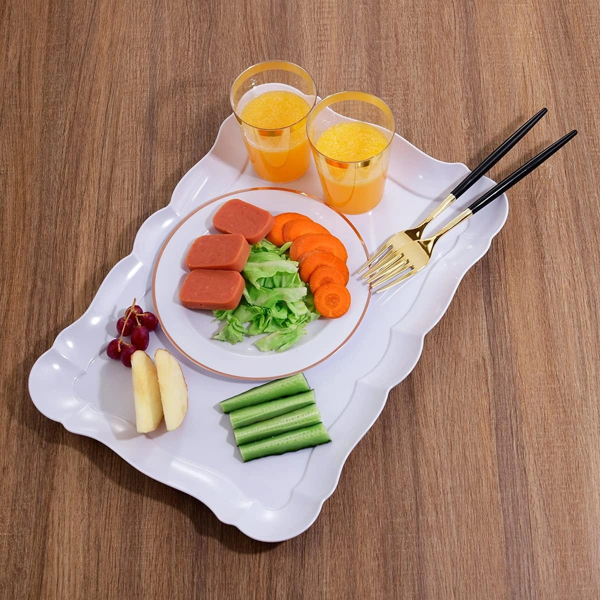 White BBG Appetizer Serving Tray — view 9