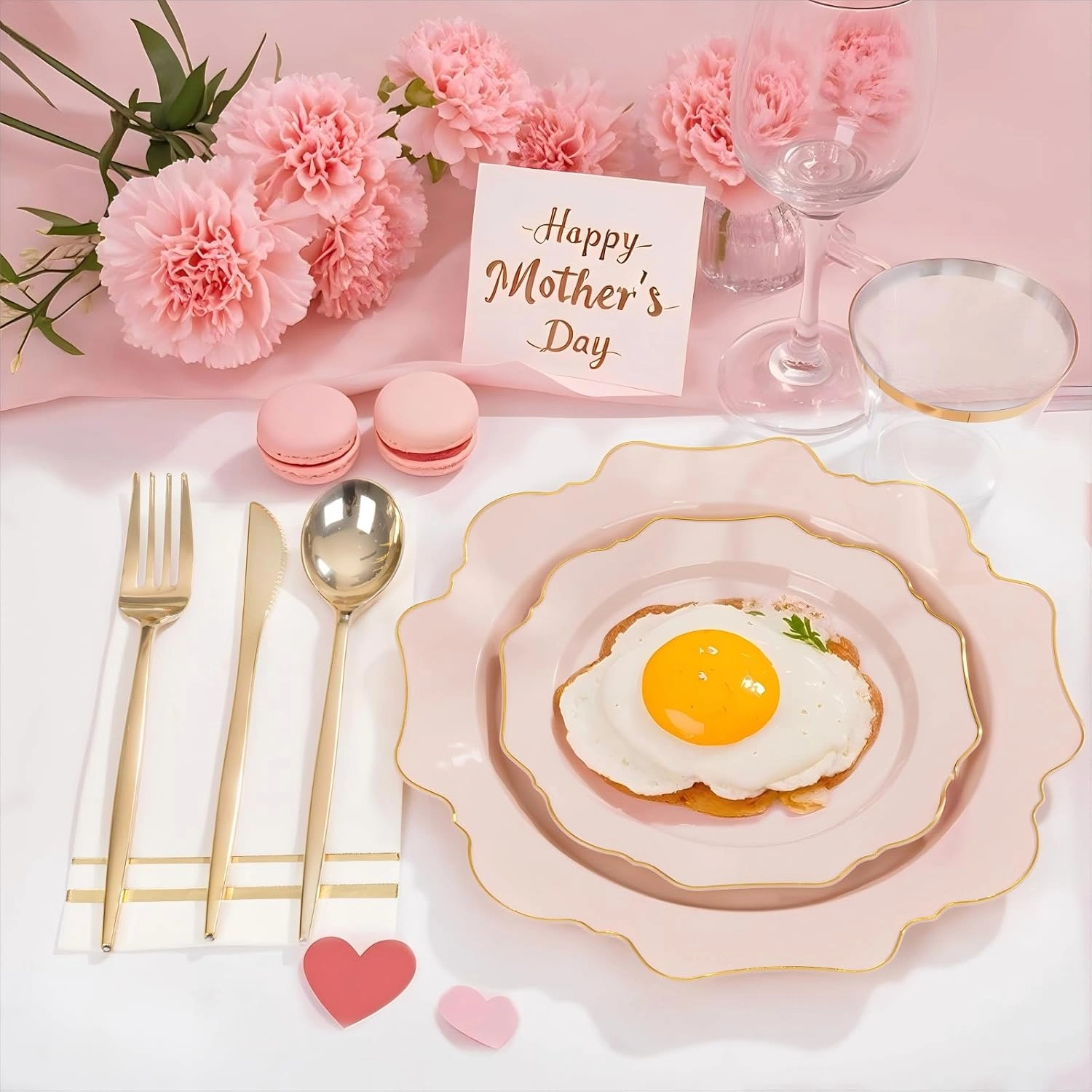 Pink Disposable Plates — view 14