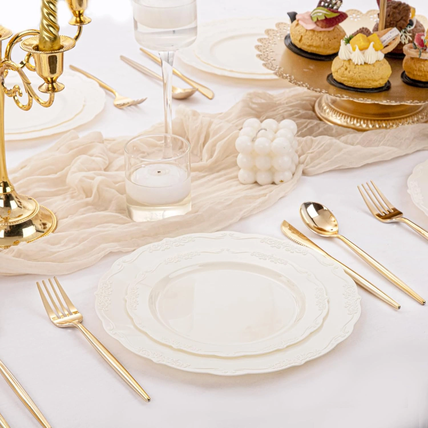 Ivory U-QE Disposable Plates — view 16