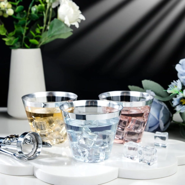Silver Rim Cocktail Cups — view 9