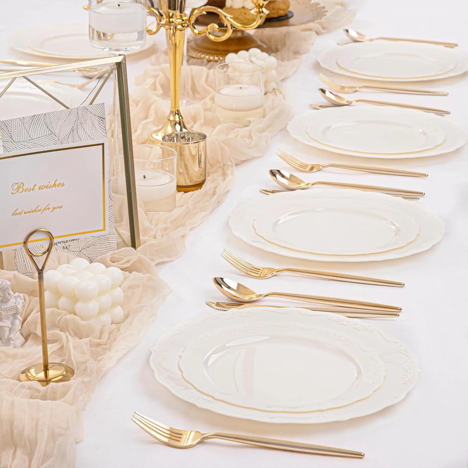 Ivory U-QE Disposable Plates — view 15