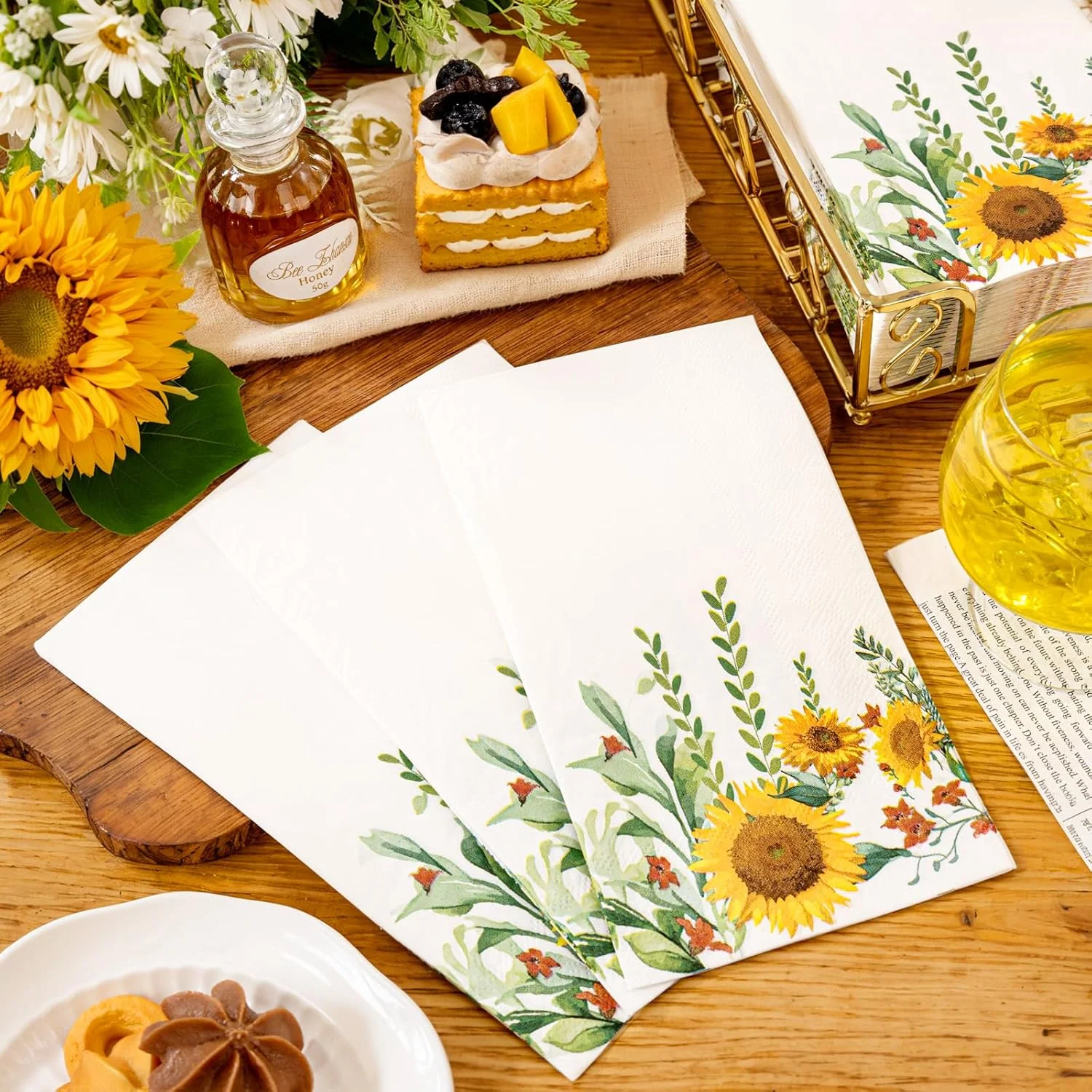 Sunflower Paper Napkins — view 13