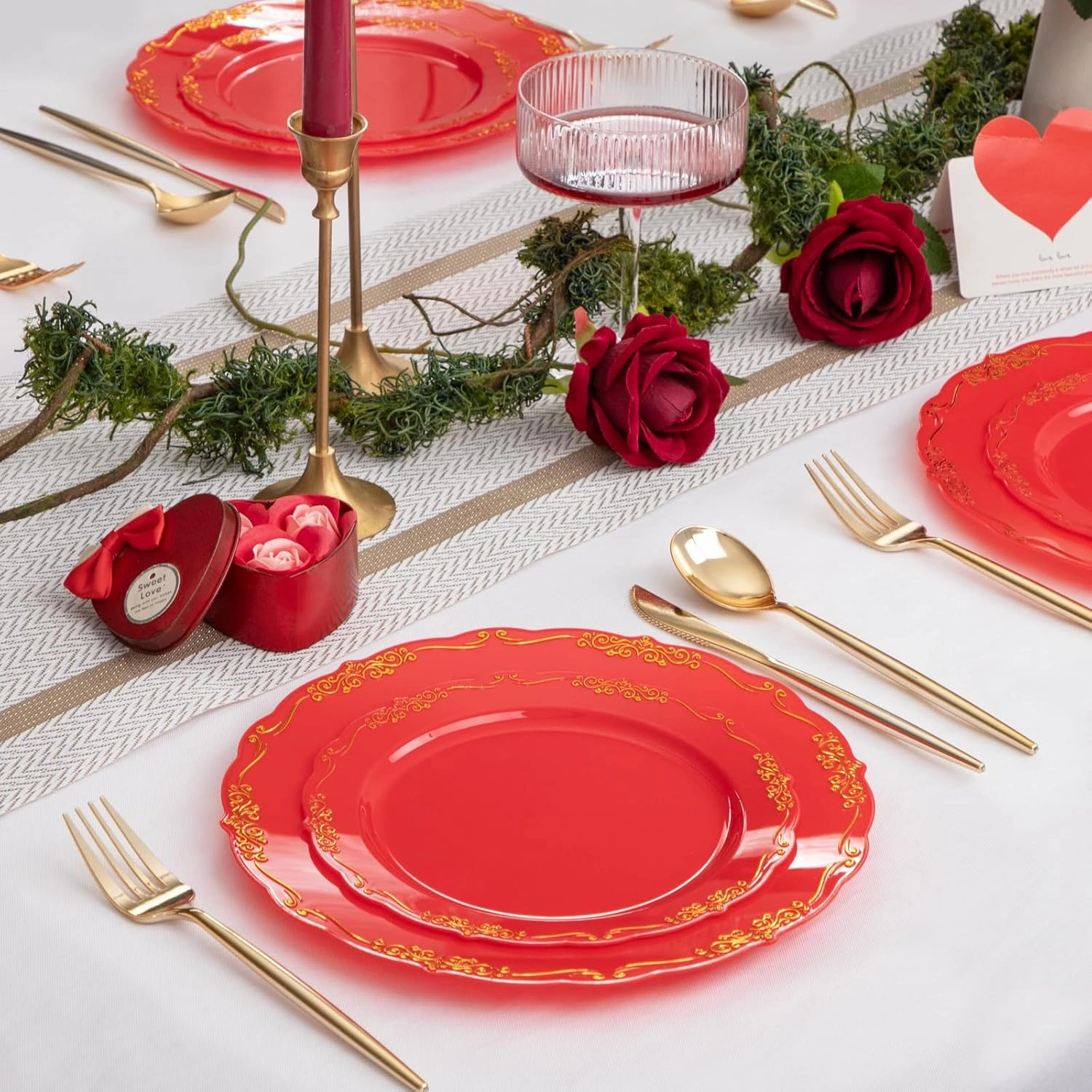 Red Gold U-QE Disposable Plates — view 16