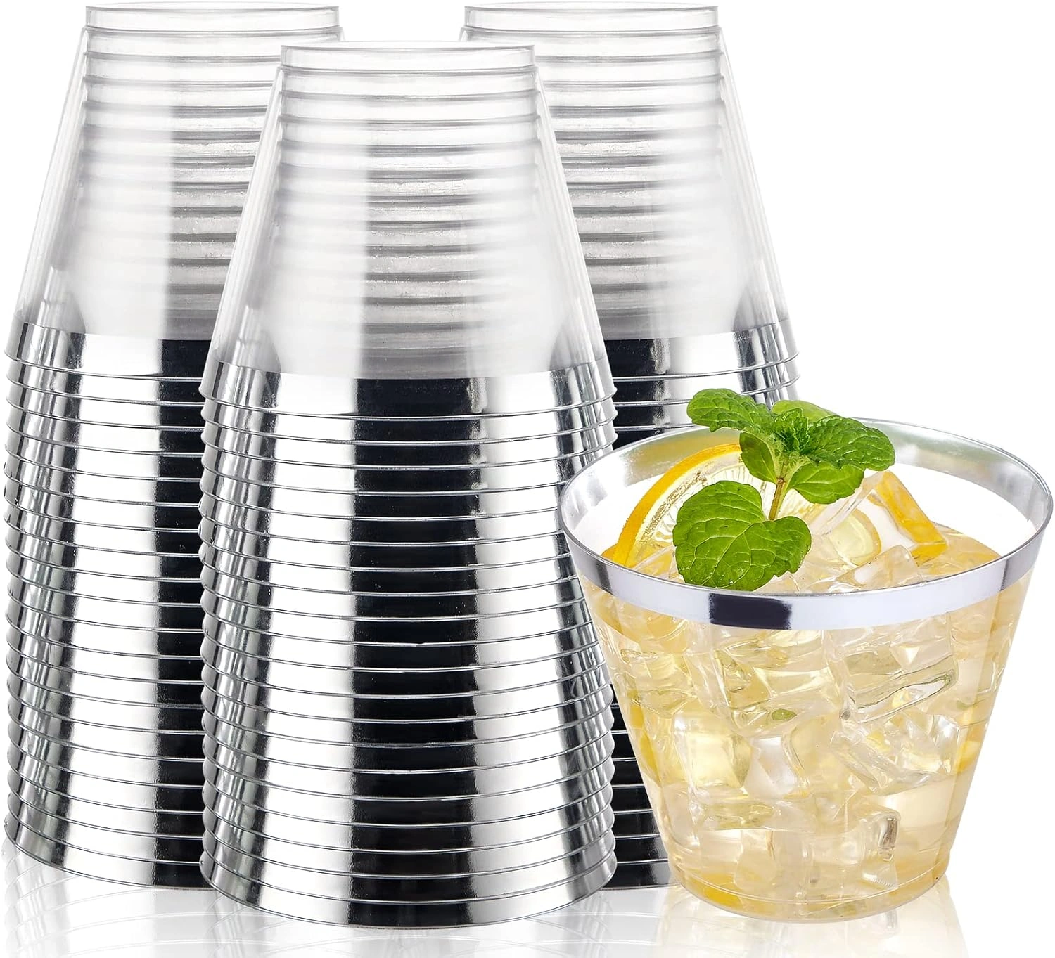 Silver Rim Cocktail Cups — view 8