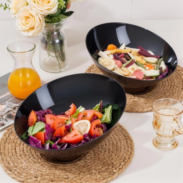 Black Plastic Serving Bowls — view 11