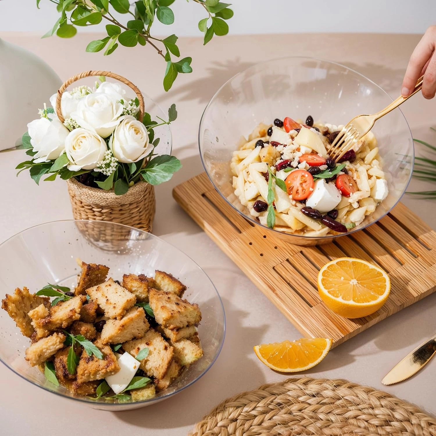 Clear Plastic Serving Bowls — view 12