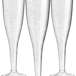 Silver Plastic Champagne Flutes — view 11