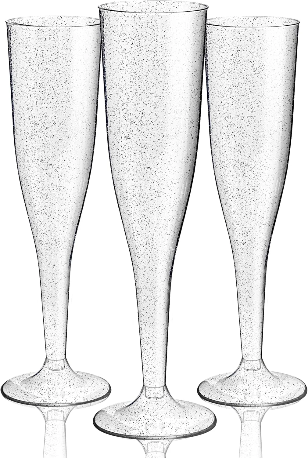 Silver Plastic Champagne Flutes — view 11