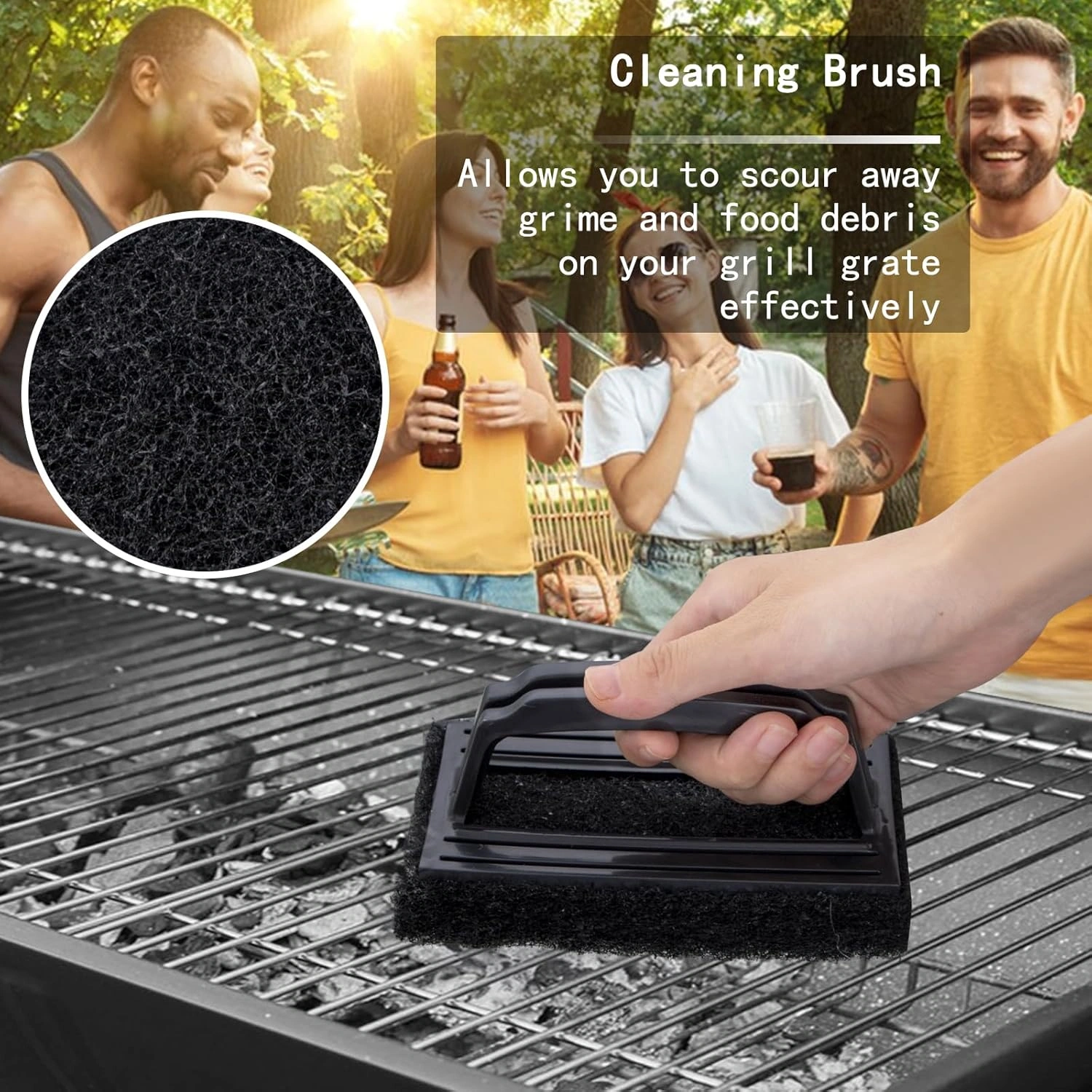 45pcs Blackstone Griddle Accessories Upgraded Barbecue Presses Flat Top Grill Tools for Camp Chef Griddle Cover Salt and Pepper Shakers Grill Black Tools Set Enlarged Spatula Gift Set (45 Pieces) — view 16