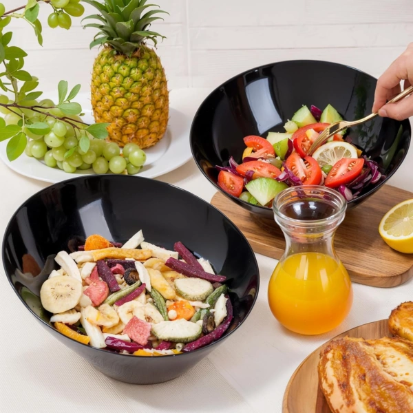Black Plastic Serving Bowls — view 13
