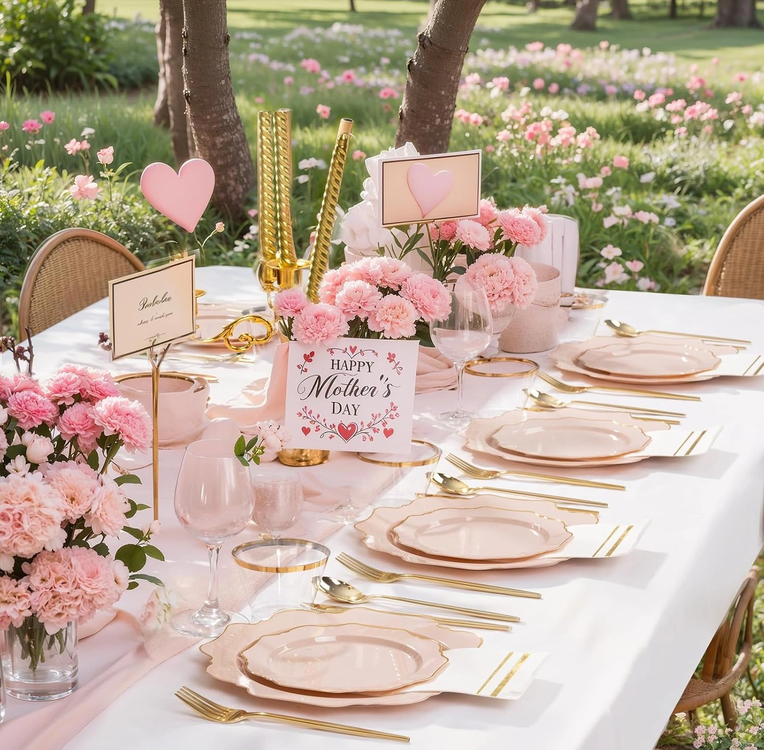 Pink Disposable Plates — view 15