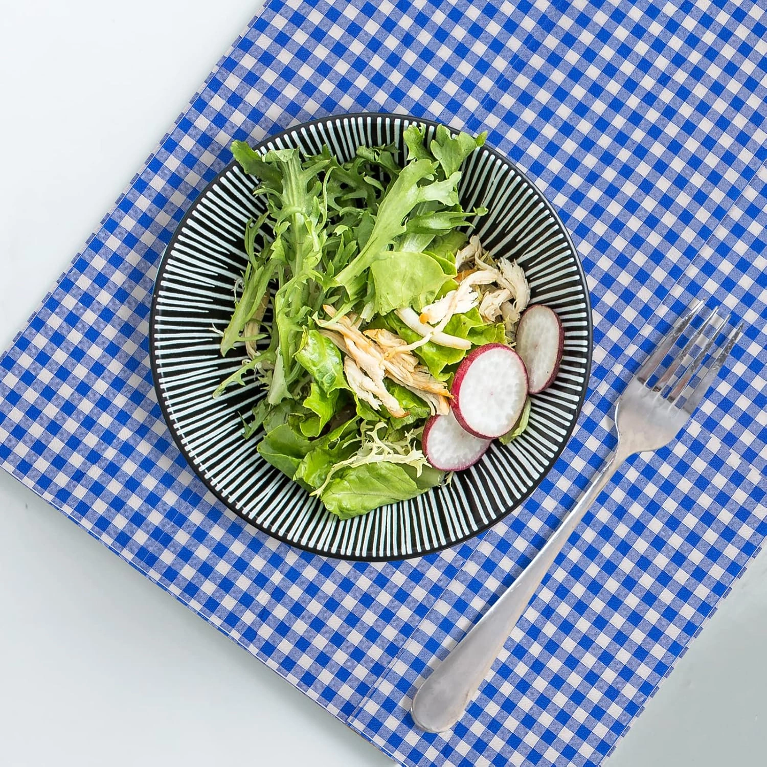 Blue Gingham Paper Napkins — view 14