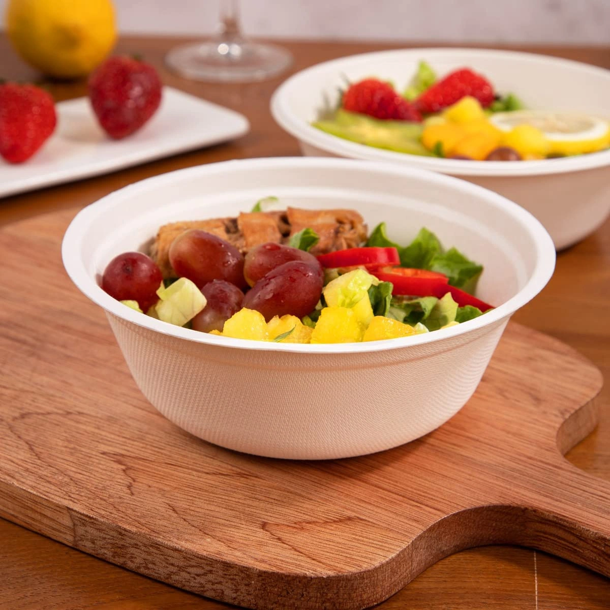 16 oz & 30 oz Compostable Paper Bowls Set (200 Pieces) — view 7