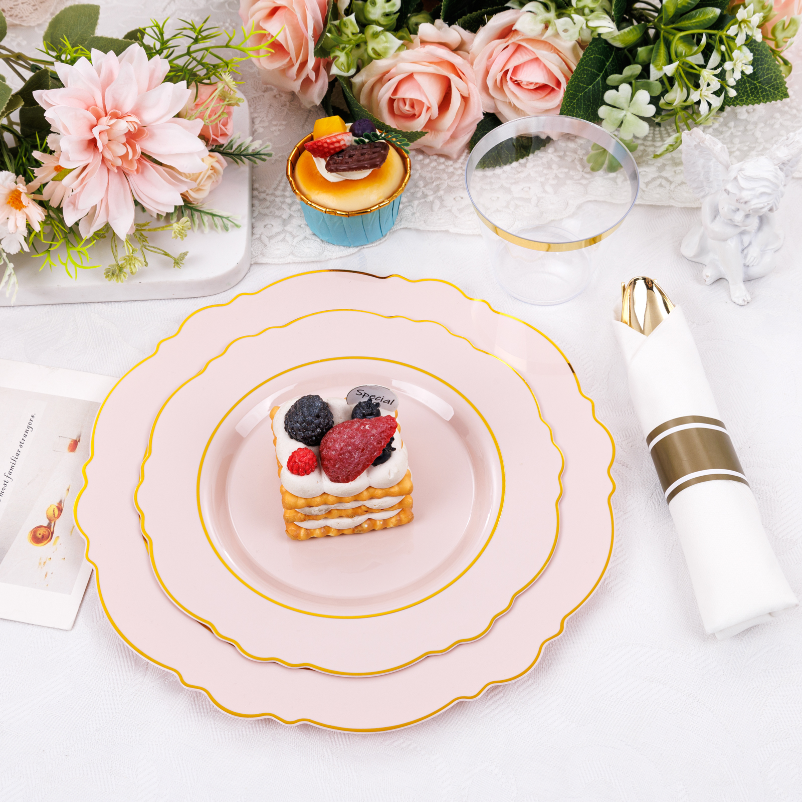 Pink Plates Disposable — view 10