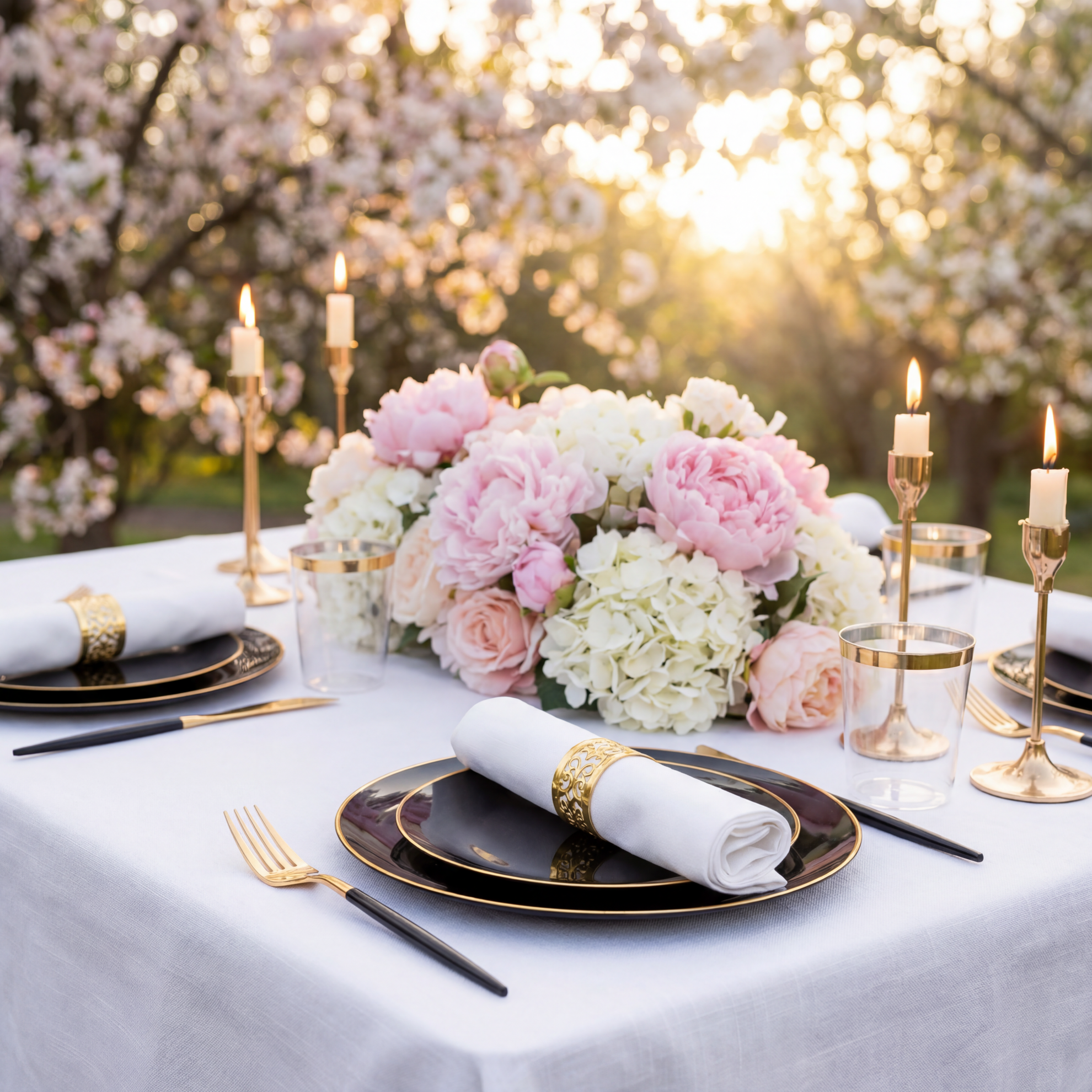Black & Gold Dinnerware & Serveware Set — view 11