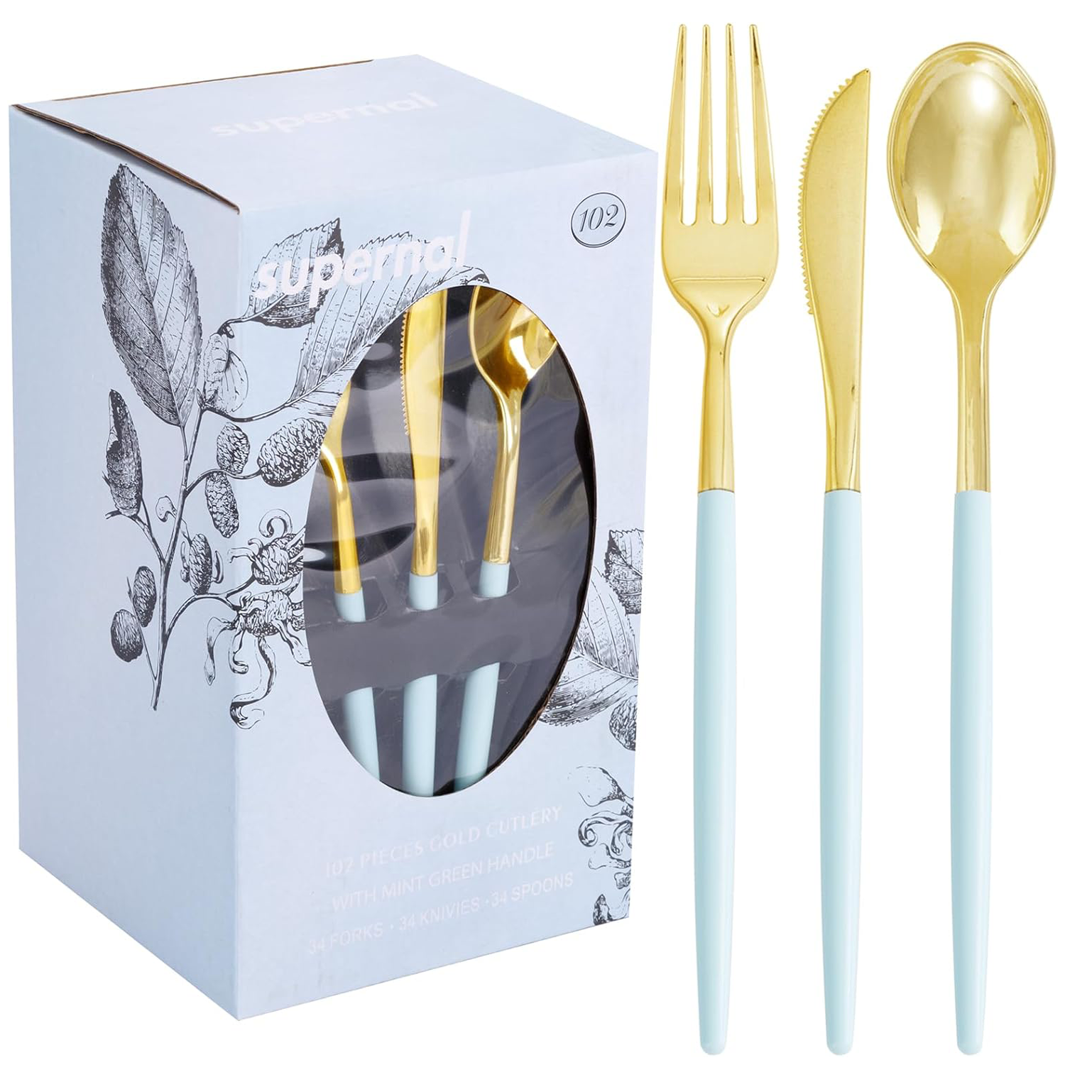 Gold Plastic Silverware