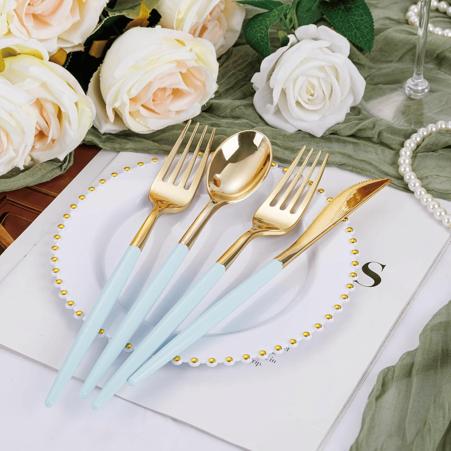 Gold Plastic Silverware