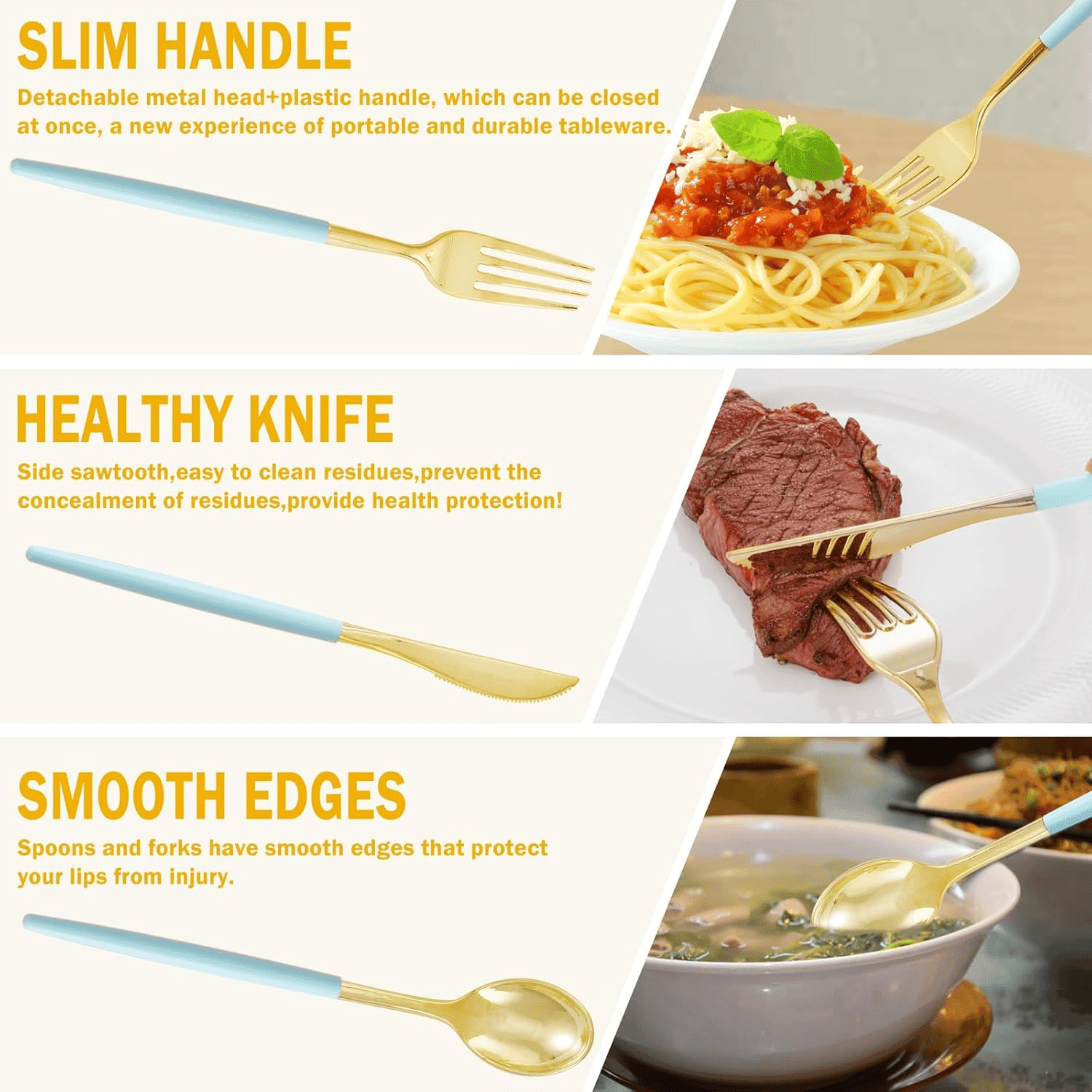 Gold Plastic Silverware