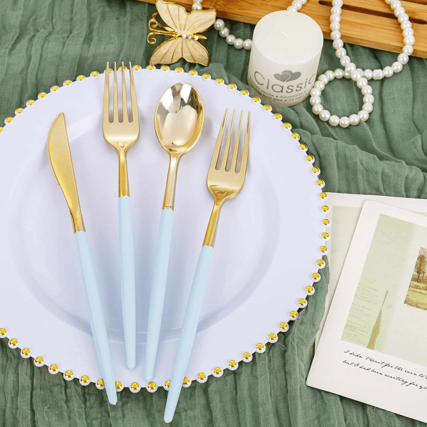 Gold Plastic Silverware