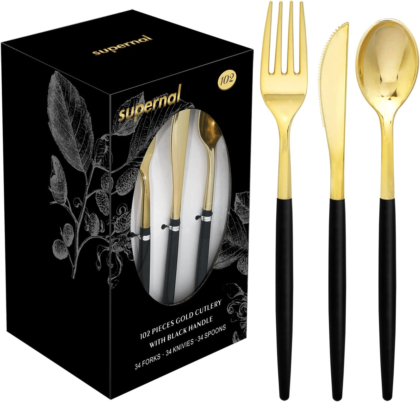 Gold Plastic Silverware