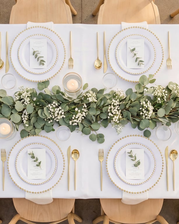 White Gold Elegant Dinnerware Set — view 11