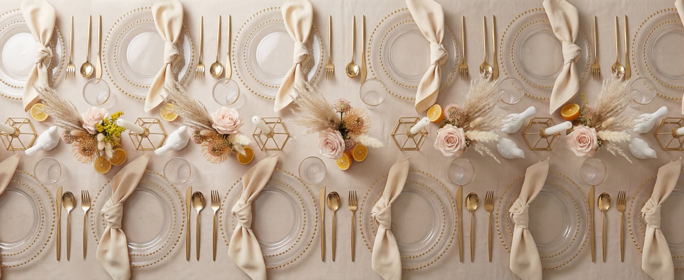 Clear Gold Elegant Dinnerware Set — view 6