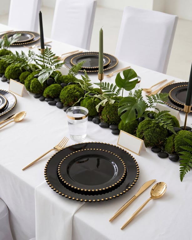 Black And Gold Elegant Dinnerware Set — view 7