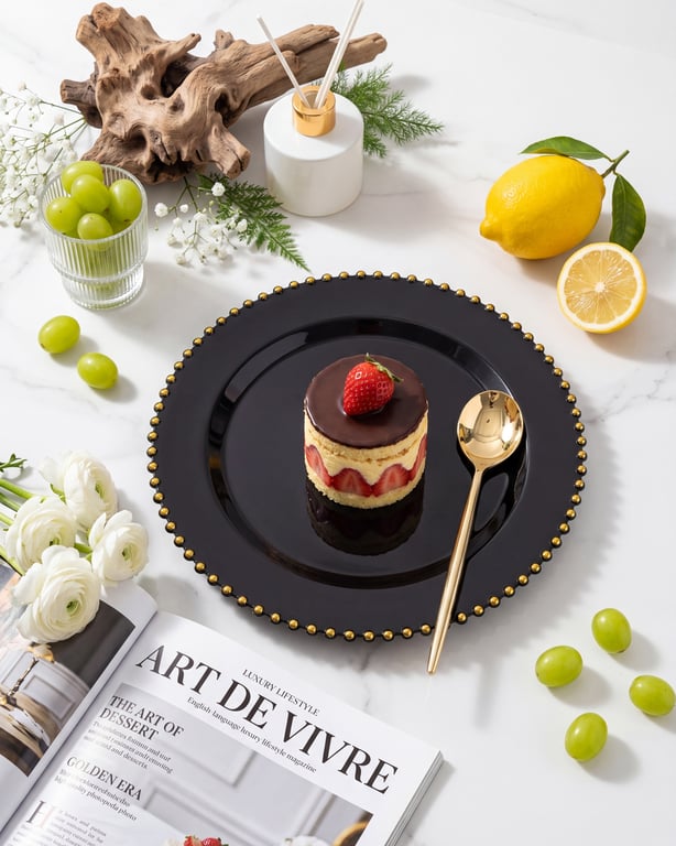 Black And Gold Elegant Dinnerware Set — view 8