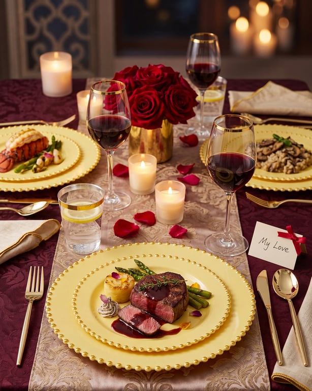 Yellow Gold Elegant Dinnerware Set — view 10