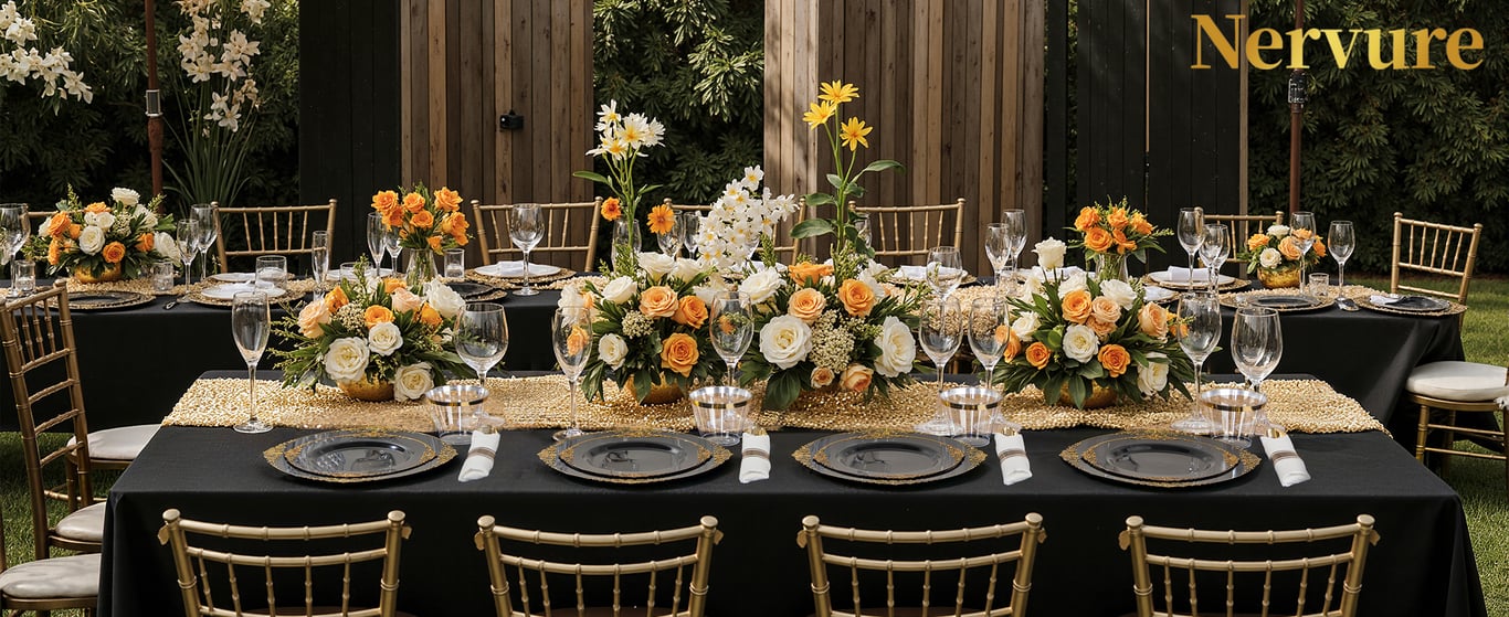 Black Plastic Plates Set — view 6