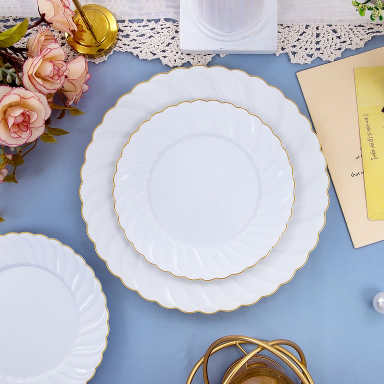 White Gold U-QE Plastic Plates — view 11