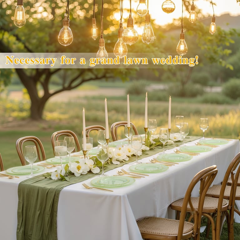 Green, Gold Green Plastic Plates with Bead Design — view 10