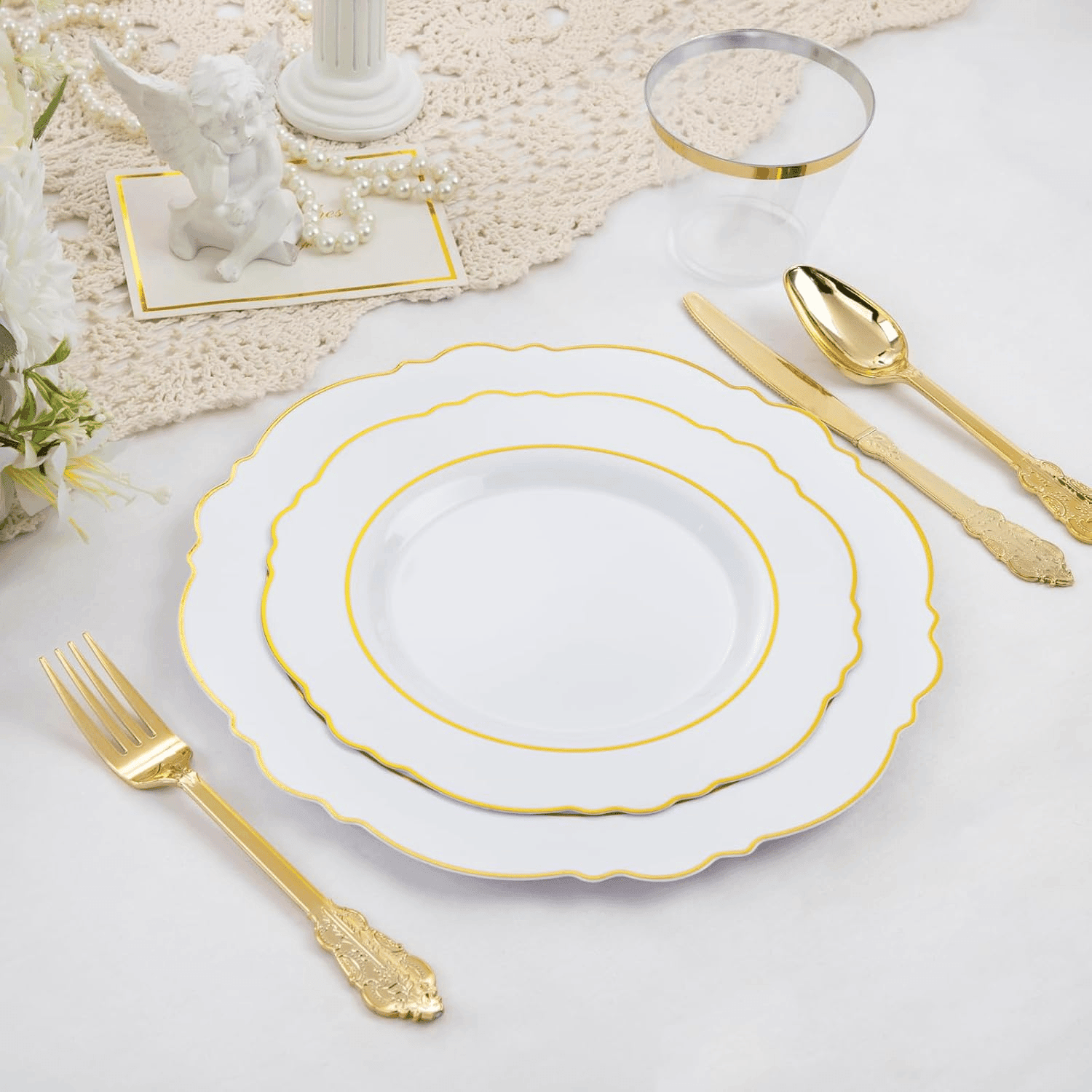 Gold Liacere Plates Disposable — view 8