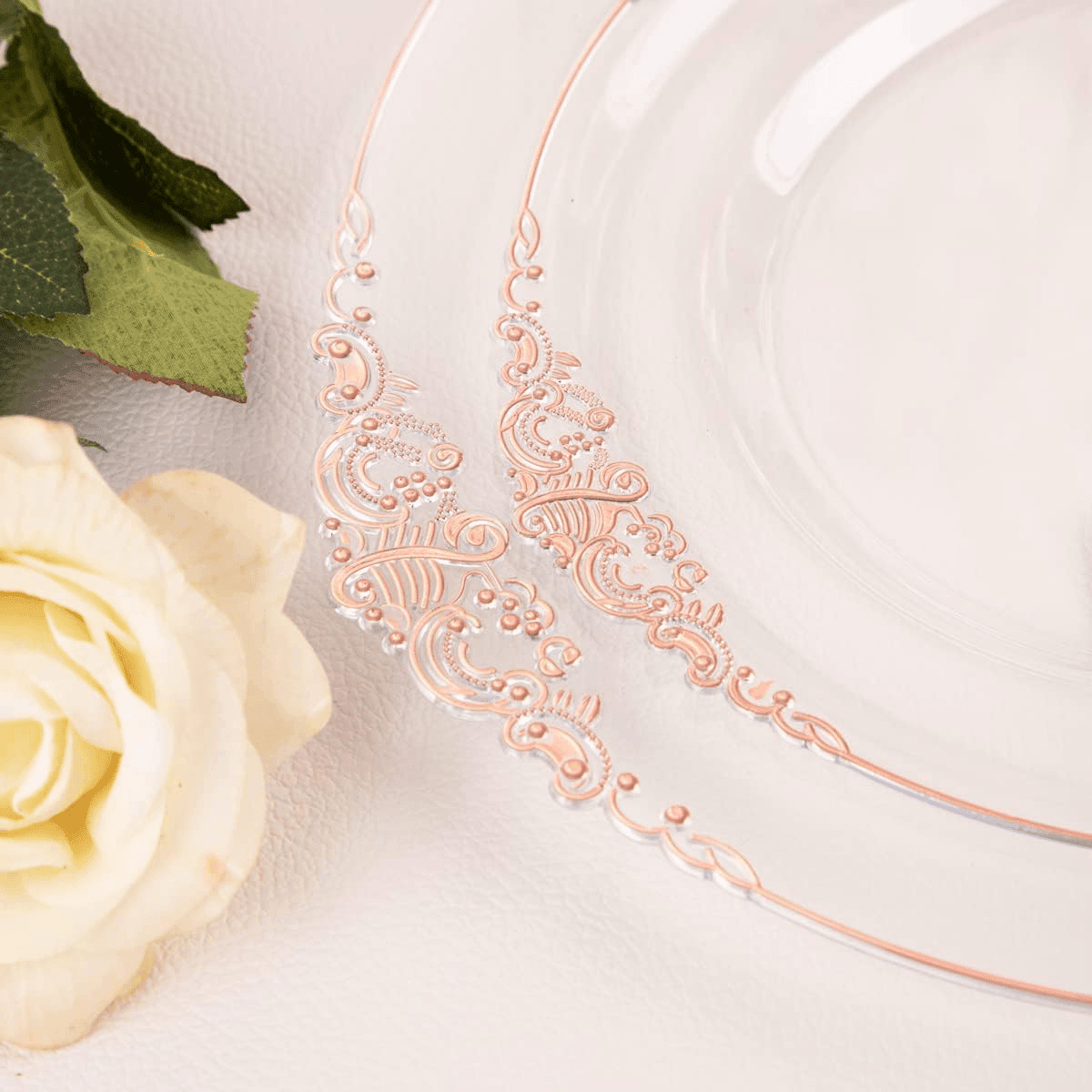 Rose Gold Dinnerware Set for 50 Guests — view 9
