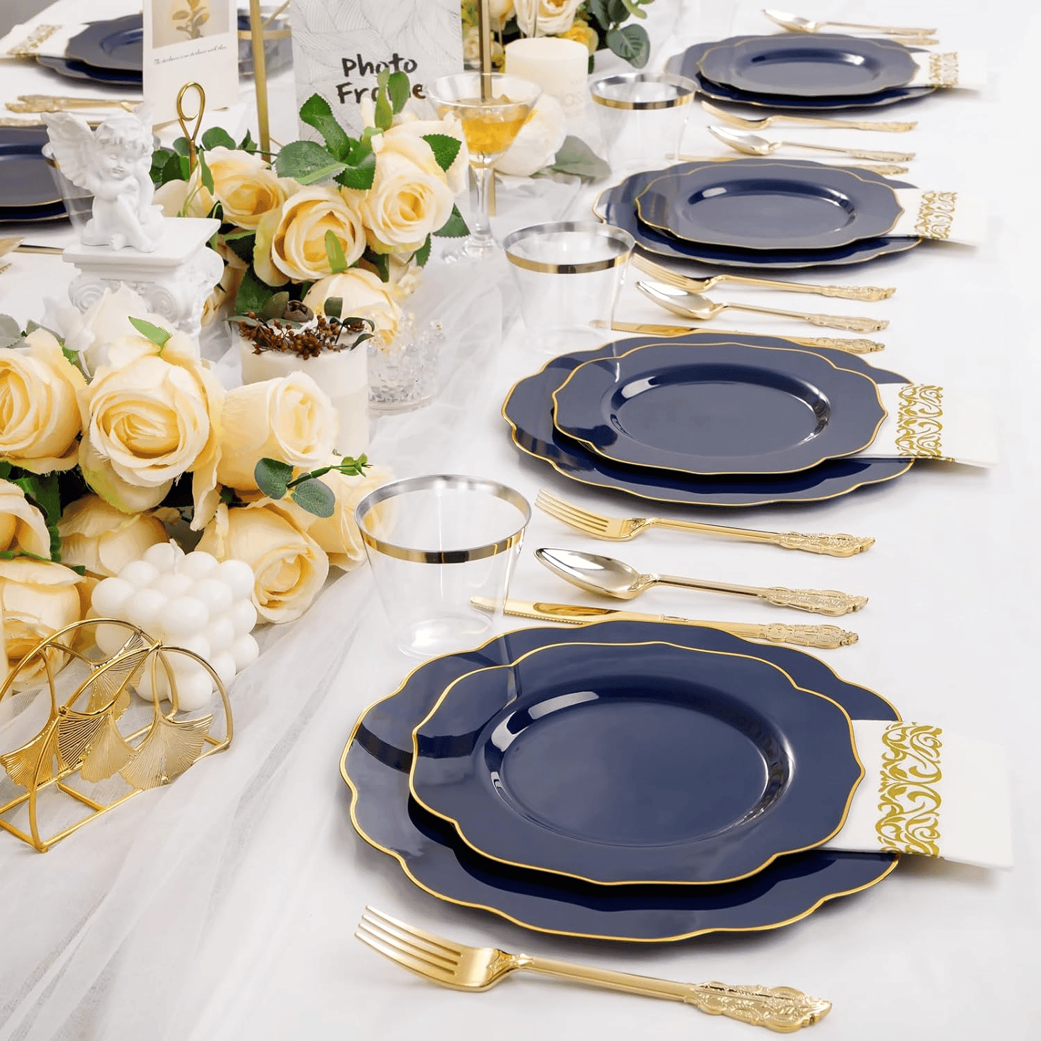 Blue NOCCUR Plates with Disposable Silverware — view 8