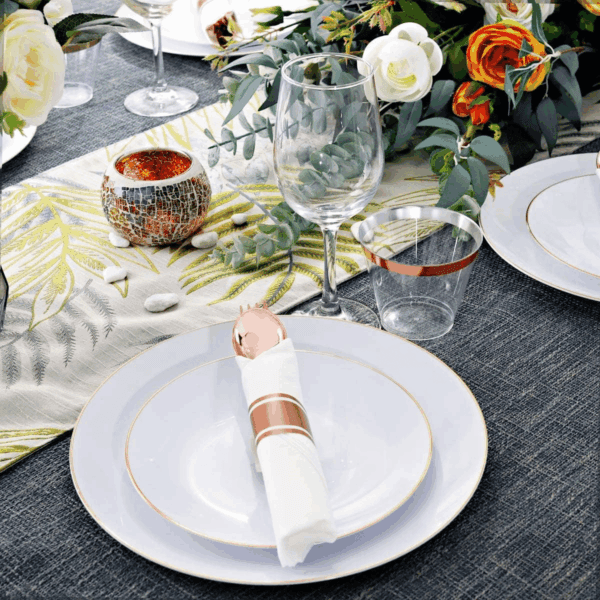 Rose Gold Pre-Rolled Cutlery with Napkins — view 6