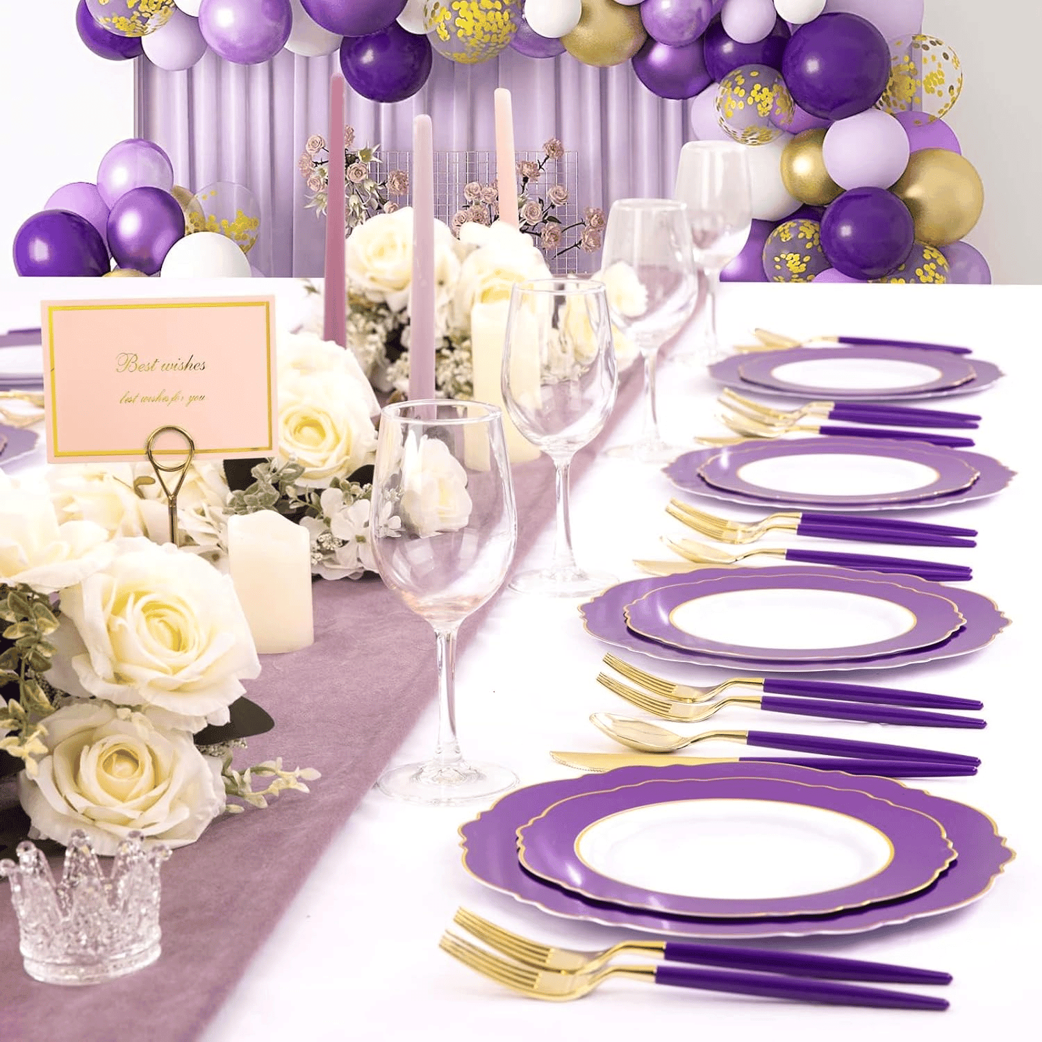 Purple Plates Disposable — view 8