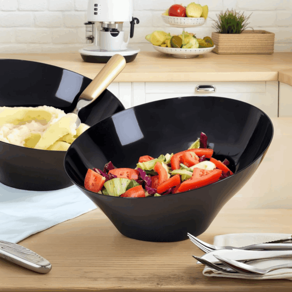Black Plastic Serving Bowls — view 8