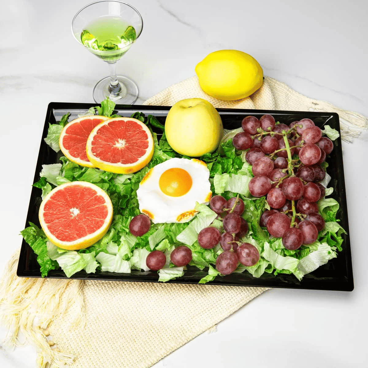 Black Serving Tray Plastic Trays — view 8