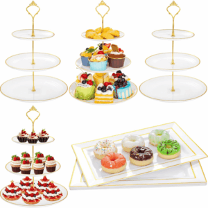3-Tier Dessert Stand Set (6 Pieces) — view 1
