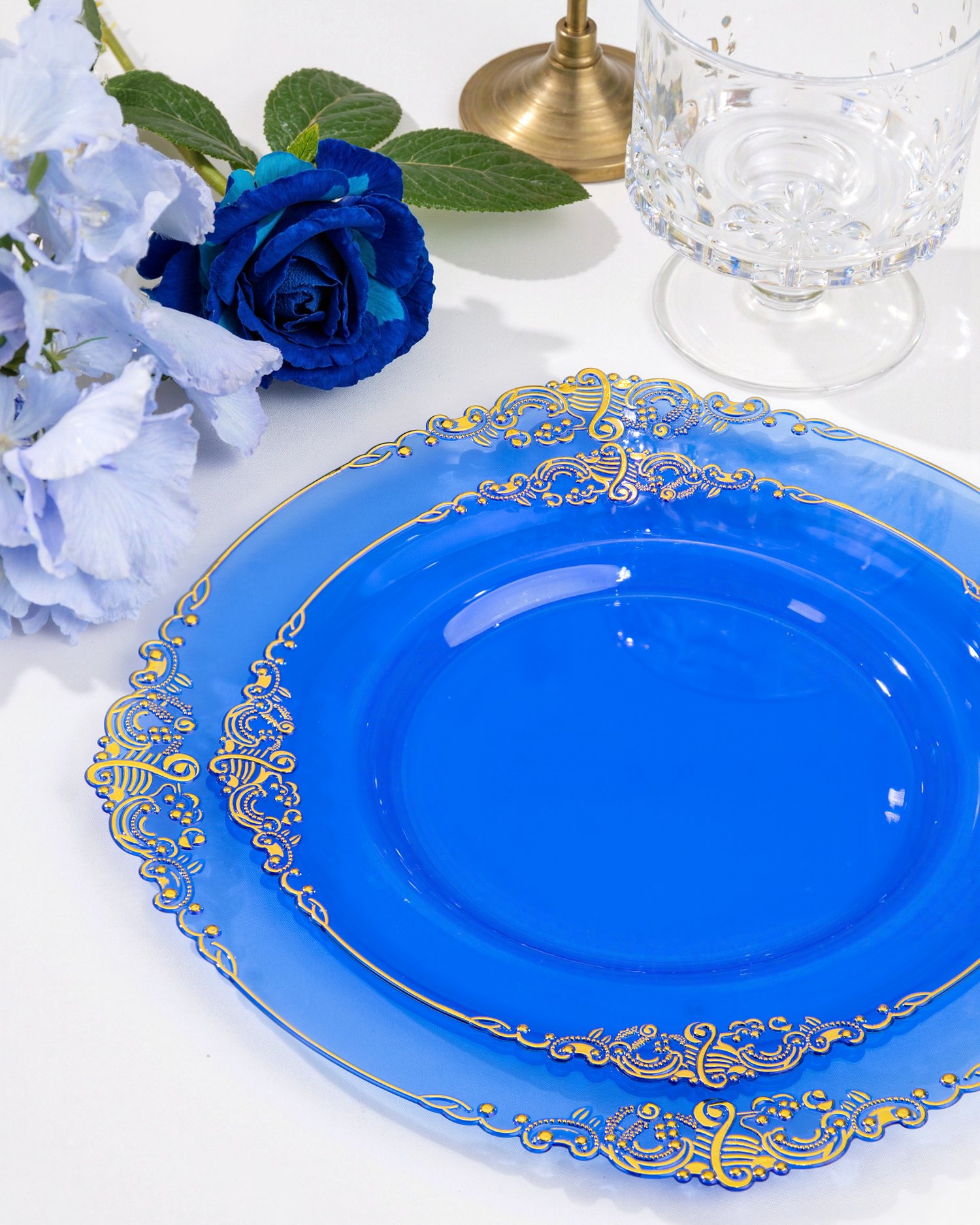 Blue Plastic Plates Set — view 5