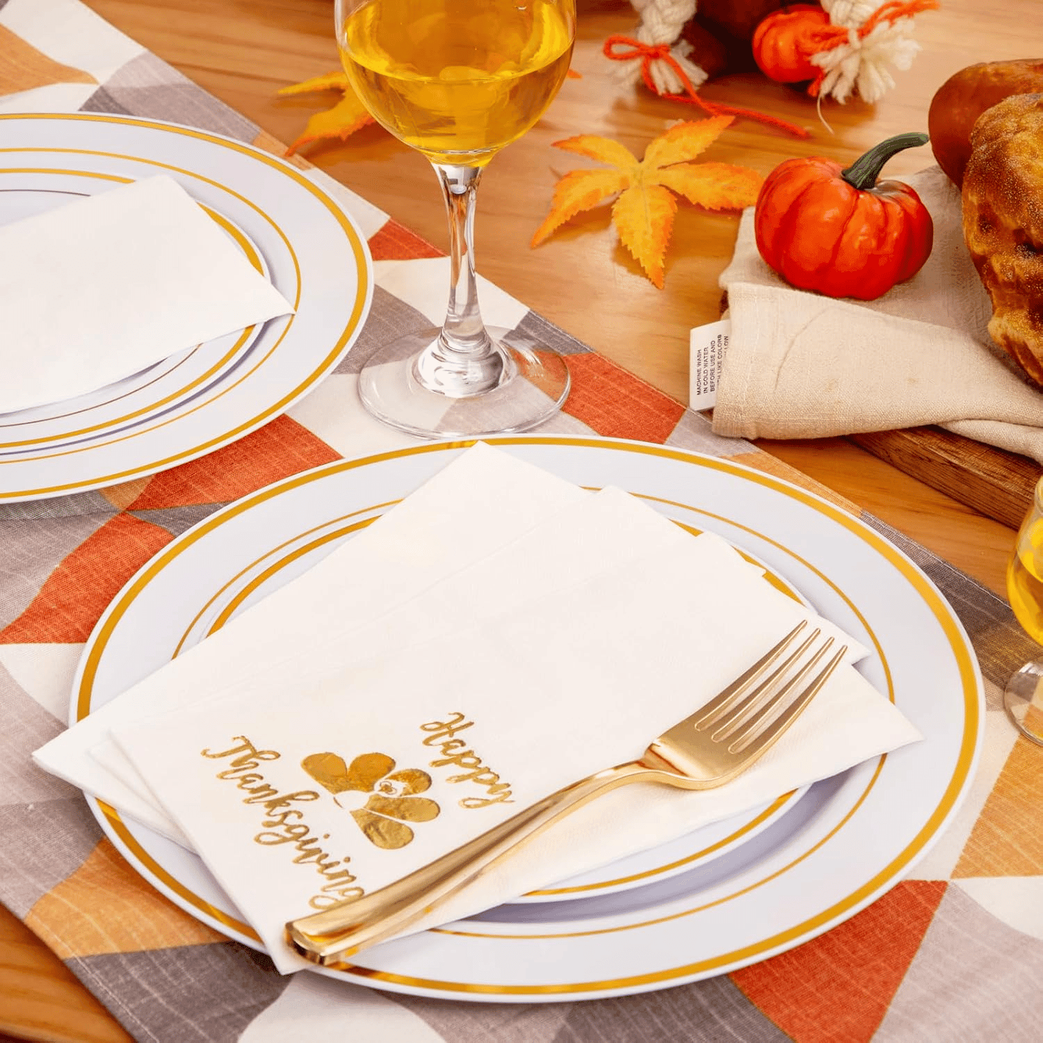Gold Turkey Paper Napkins — view 8