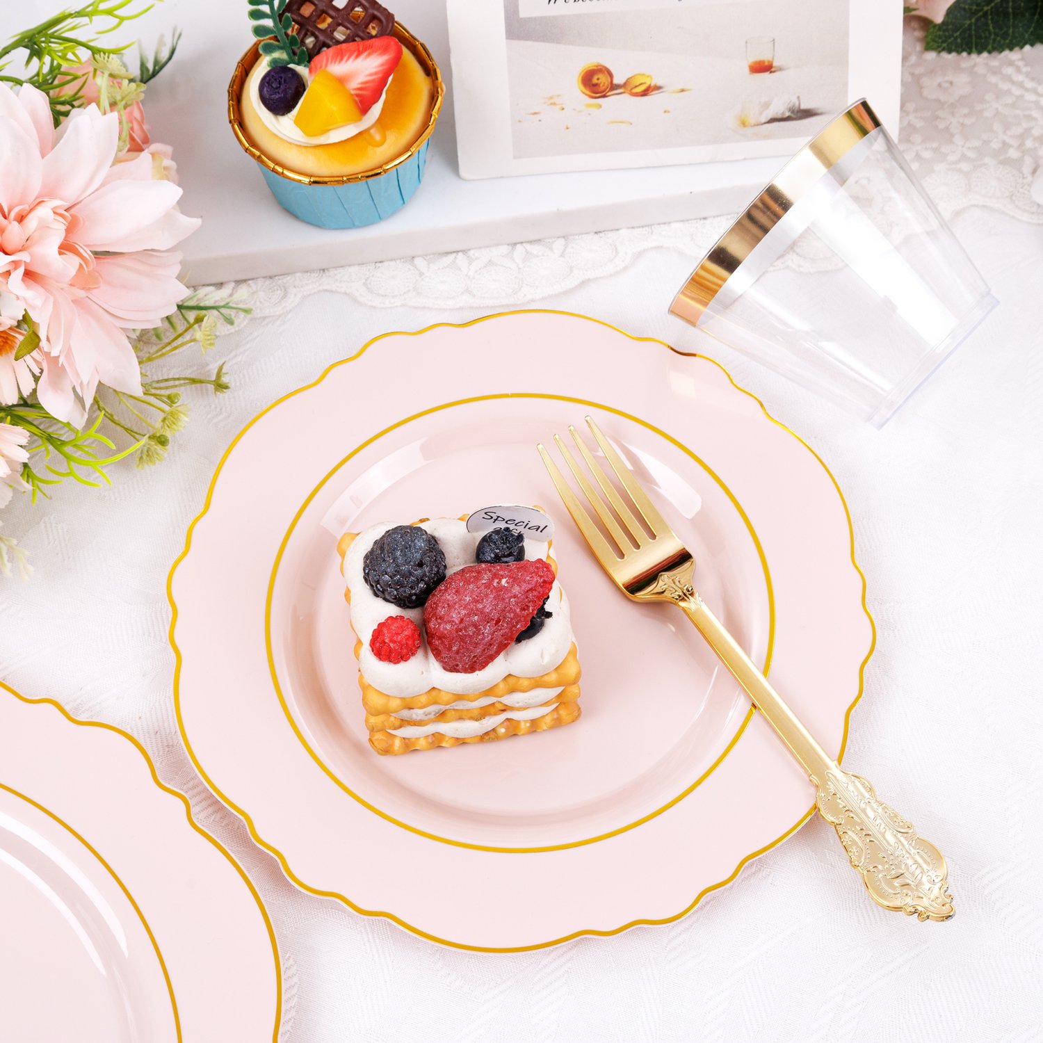 Pink Plates Disposable — view 5
