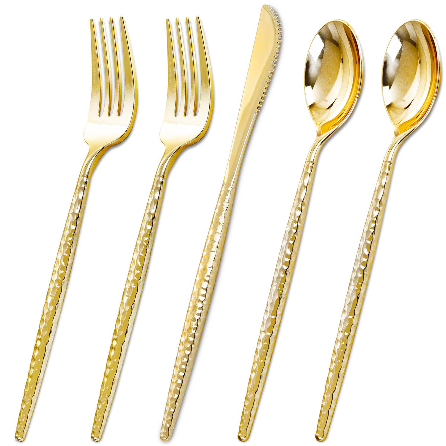 Gold Silverware Set (180 Pieces) — view 1