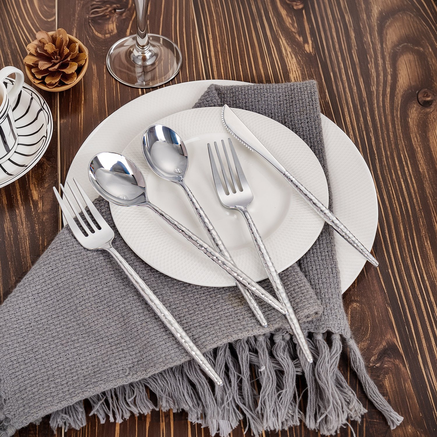 Silver Silverware Set (180 Pieces) — view 3