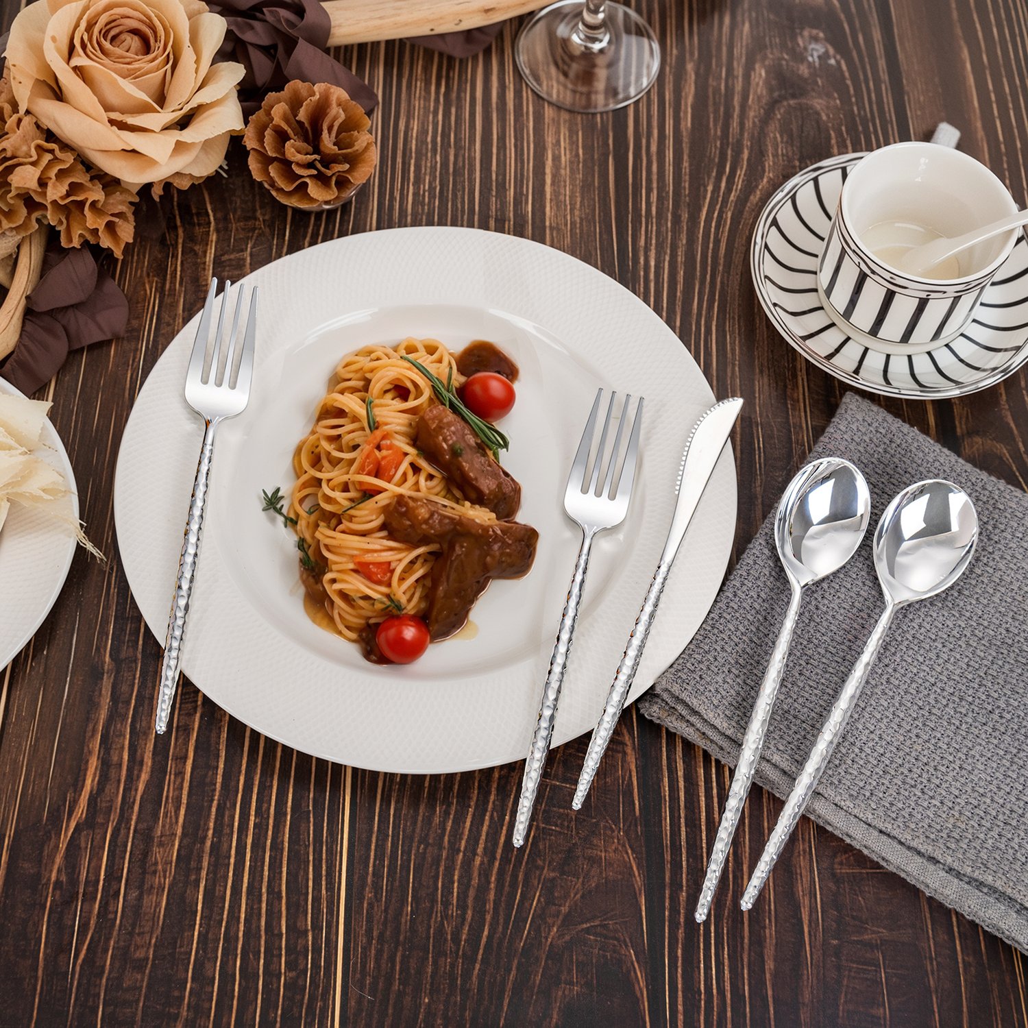 Silver Silverware Set (180 Pieces) — view 5